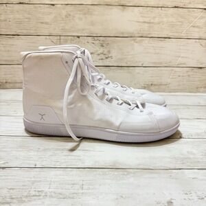 Flux Adapt High Top Trainer White Mens Size 13 Barefoot EarthLink Lifting Shoes